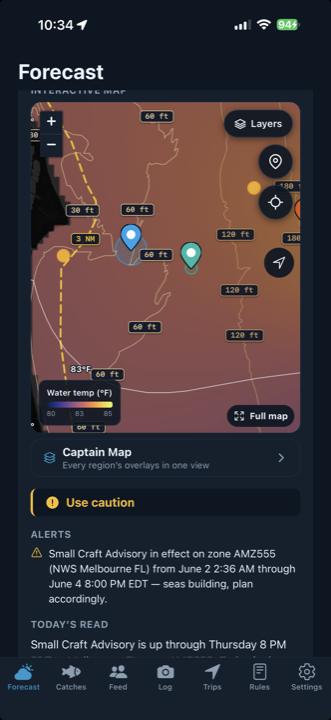 Live SST map