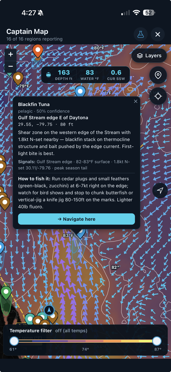 Offshore Captain's Map